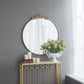 Classic Design Mirror With Baroque Inspired Frame For Bathroom, Entryway Console Lean Against Wall