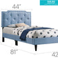 Button Tufted Bed Charming For Cozy Spaces
