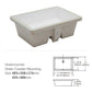 Modern Ceramic Rectangular Undermount Bathroom Sink With Overflow