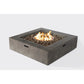 Patio Seating Set With Cushions And Fire Pit - Brown