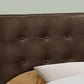 Full Size, Bed Headboard Only, Upholstered, Transitional - Brown