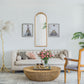 Wood Floor Mirror, Full Body Mirror Dressing Make Up Mirror For Bathroom