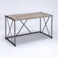 Jodie - Console Table - Rustic Oak / Antique Black