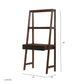 Ladder Desk, Ladder Style Display Shelf - Natural Wood / Brown