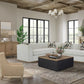 Hi Back Accent Chair - Light Brown