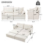 Pull Out Sofa Bed, Convertible Sleeper Sofa Couch, Side Storage, And USB / C - Type Charging Ports Chair