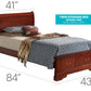 Upholstered Panel Sleigh Bed Design