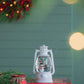 Christmas Plastic / Resin Lantern With Snowman & Tree LED / Water Spinning / 6 Hours Timer, 3*AA Batteries Required - White / Multi