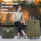 Softside Luggage 3 Piece Set With Duffel Bag 22" / 26" / 30" Lightweight Expandable Spinner Travel Case - Army Green