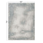 Geometrix - 5'3" X 7'3" Area Rug, Geometric 3D Effect - Ivory / Gray