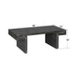 American Vintage Industrial Coffee Table, Double Tier Design