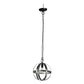 Metal Chandelier, Hanging Light Fixture With Adjustable Chain For Kitchen, Bulb Not Included - Gray