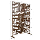 Decorative Freestanding Metal Privacy Screen For Indoor & Outdoor Use
