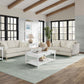 Sofa With 3 Reversable Cushions And 2 Pillows