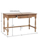 Tabitha - Desk With Drawer And Turned Legs - Natural