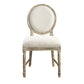 Upholstered Dining Chairs (Set of 2) - Brown