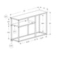 Accent Console Table For Entryway, Contemporary & Convenient Design - Gray