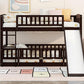 Low Bunk Bed With Slide, Fence And Ladder