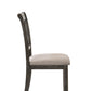 Claudia II - Weathered Side Chair (Set of 2) - Beige / Gray