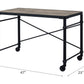 Oklarth - Rustic Writing Desk - Black / Oak