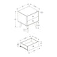 Accent Table & Storage Drawers - Black