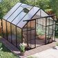 Double Door Polycarbonate house Raised Base And Anchor Aluminum Heavy Duty Walk In houses For Outdoor Backyard In All Season