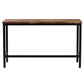 Thalor - Set of 2 - 24" Counter Height Stools with Extra Long 60.2" Brown Table and Footrest, Space-Saving Design