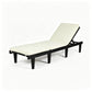 Ariana - Chaise Lounge With Cushion For Outdoor - Black