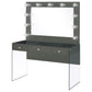 Katelyne - 3 Drawer Vanity Set With Mirror - Gray