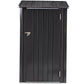 Outdoor Storage Shed, Metal Steel Garden Shed With Single Lockable Door, Small Shed Outdoor Steel Utility Tool Shed For Backyard Patio Garden Lawn - Black