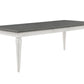 Katia - Dining Table With Leaf - Gray / White