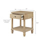 Victoria - Bedside Table With Drawer And Shelf