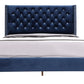 Upholstered Nailhead Trim Chic Bed