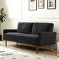 Sofa, European Style With Sleek Design, Modern & Vintage Flair, Upholstered 3 Seater Couch