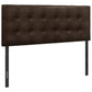 Full Size, Bed Headboard Only, Upholstered, Transitional - Brown