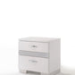 Naima II - High Gloss Nightstand - White