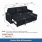 L - Shaped Convertible Sofa Bed With Storage Chaise