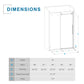 Frameless Tub Sliding Shower Door With Easy Clean Coating