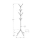 Coat Rack, Hall Tree, Free Standing, 8 Hooks, Entryway, Contemporary & Modern