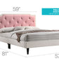 Button Tufted Bed Charming For Cozy Spaces
