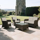 High Back Patio Chair Cushions For Garden (Set of 2)