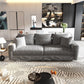4 Seat Sofa, Modern Comfy Upholstered Sofa Cloud Couch, Deep Seat Couches With Soft Pillows