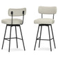 Giselle - Swivel Bar Stool (Set of 2) - Gray