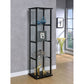 Serena - 4 Shelf Curio Cabinet - Black