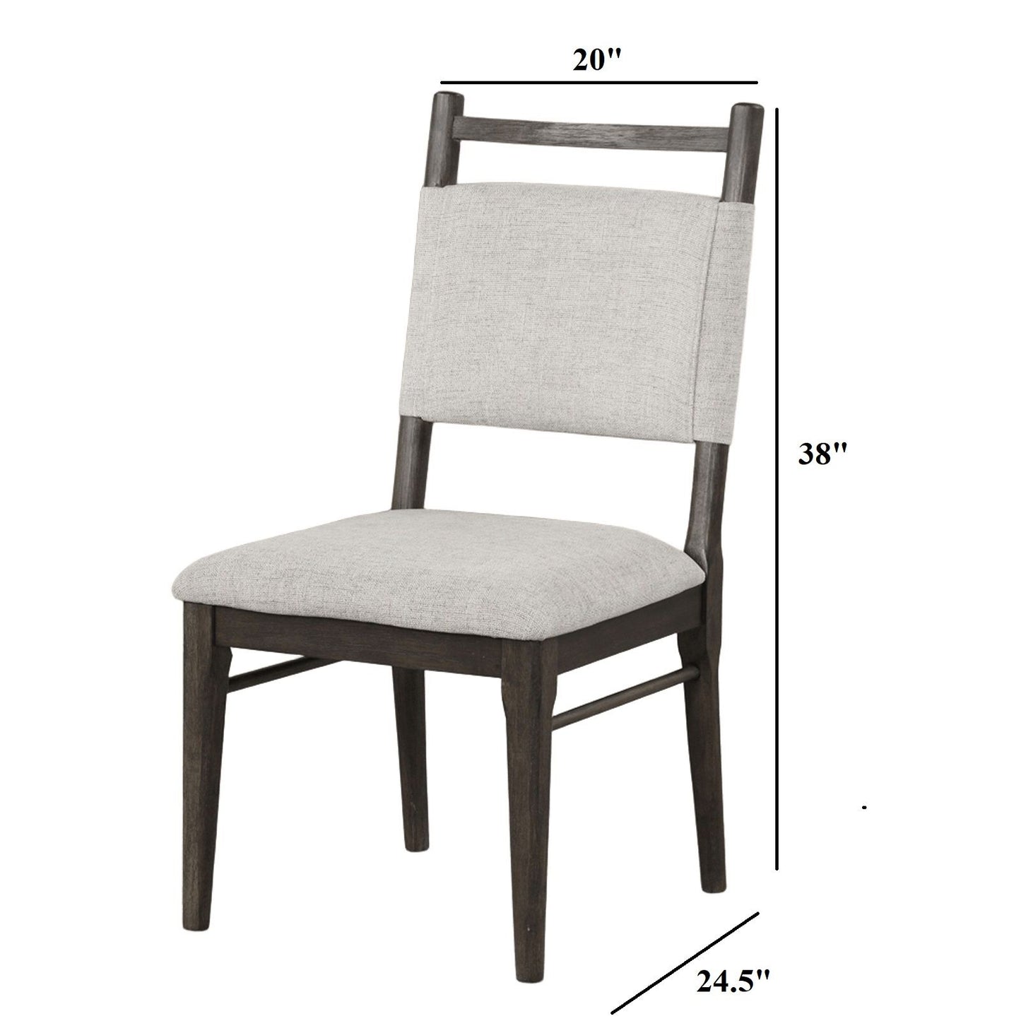 Upholstered Side Chairs (Set of 2) - Dark Walnut