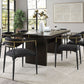 Jaramillo - 7 Pieces Dining Room Set - Gold / Rustic Espresso