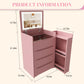 Flip Mirror Vanity Desk With Adjustable LED Lights & Stool For Bedroom