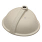 Elegant Ceramic Oval Undermount Bathroom Sink With Overflow