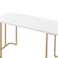 Estie - Writing Desk - White / Gold