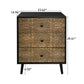 3 Drawer Cabinet, Suitable For Bedroom - Black